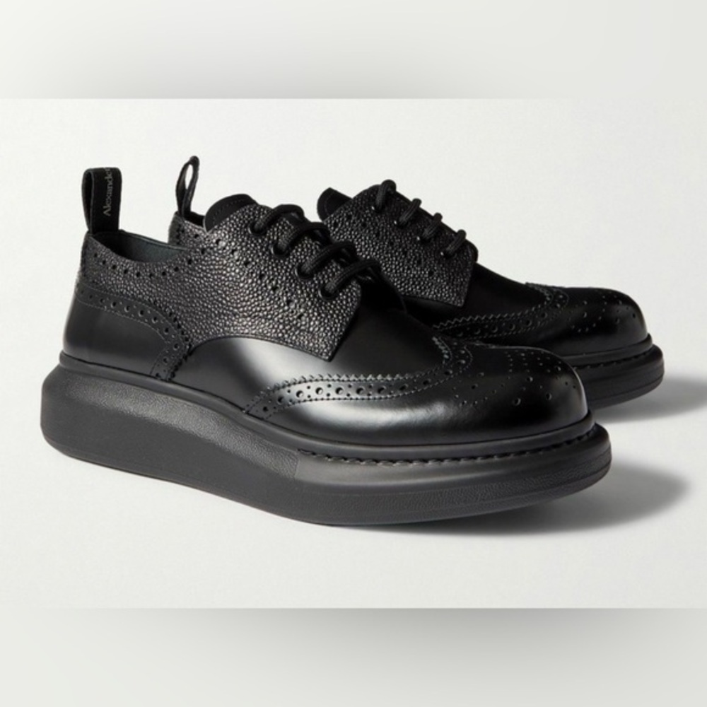 Alexander McQueen Hybrid Lace Brogue Platform Lace Sneaker size 43/US10 $690